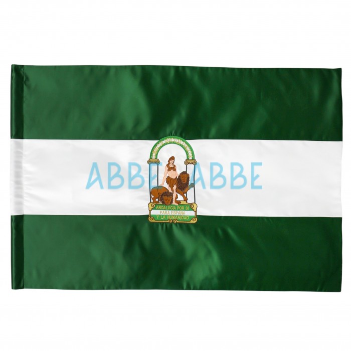 Bandera de Andalucía Interior Bordada 100x150