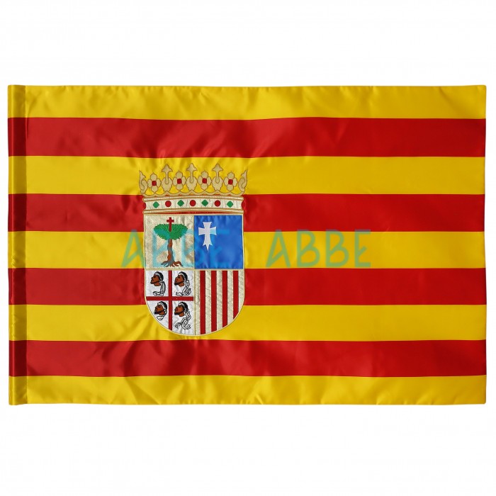 Bandera de Aragón Interior Bordada 100x150