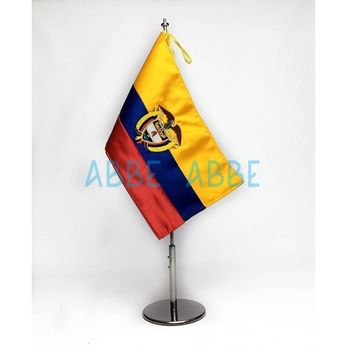 Bandera de Colombia Sobremesa Bordada 15x25