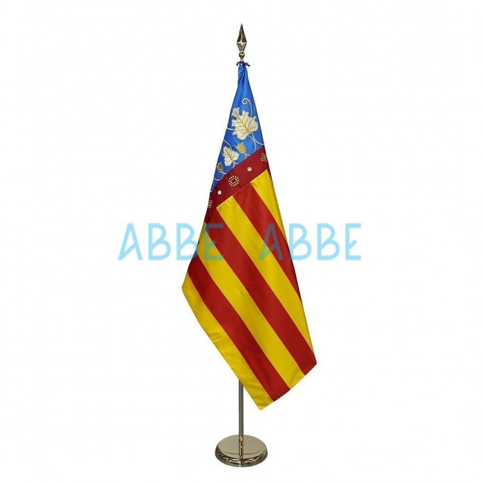 Bandera de Com Valenciana Interior Bordada 100x150