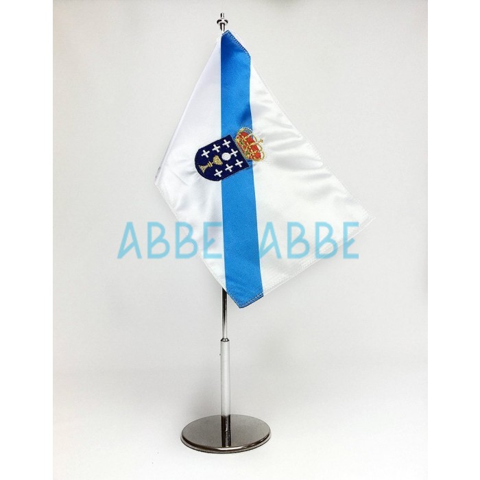 Bandera de Galicia Sobremesa Bordada 15x25