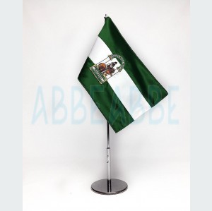 Bandera de Andalucía Sobremesa Bordada 15x25