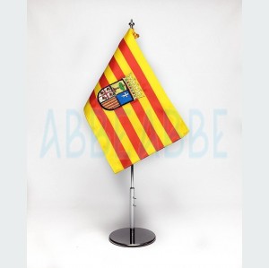 Bandera de Aragón Sobremesa Bordada 15x25