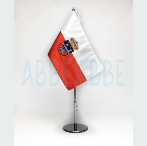 Bandera de Cantabria Sobremesa Bordada 15x25