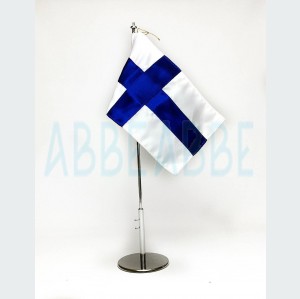Bandera de Finlandia Sobremesa Bordada 15x25