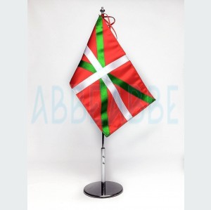 Bandera de País Vasco Sobremesa Bordada 15x25
